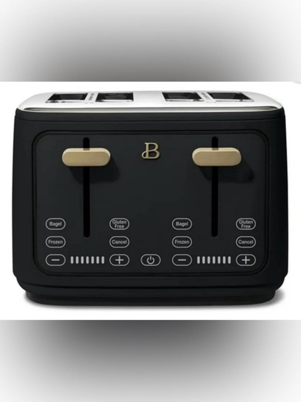 New Beautiful 4-Slice Toaster with Touch-Activated Display | Black Sesame.